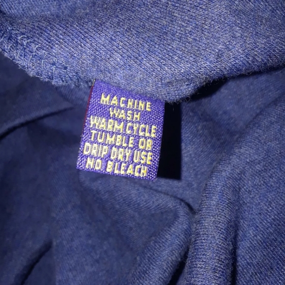 Men's Norsport MED polo top denim blue 100% cotton - Picture 4 of 8